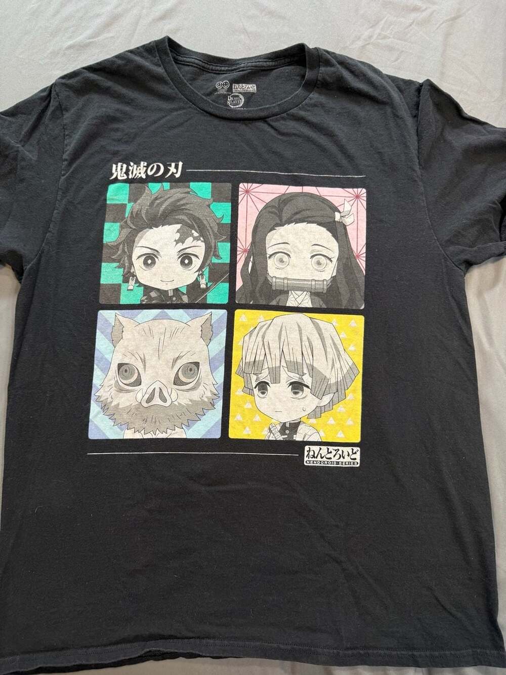 Demon Slayer: Kimetsu No Yaiba Nendoroid Group Grid Graphic T-Shirt